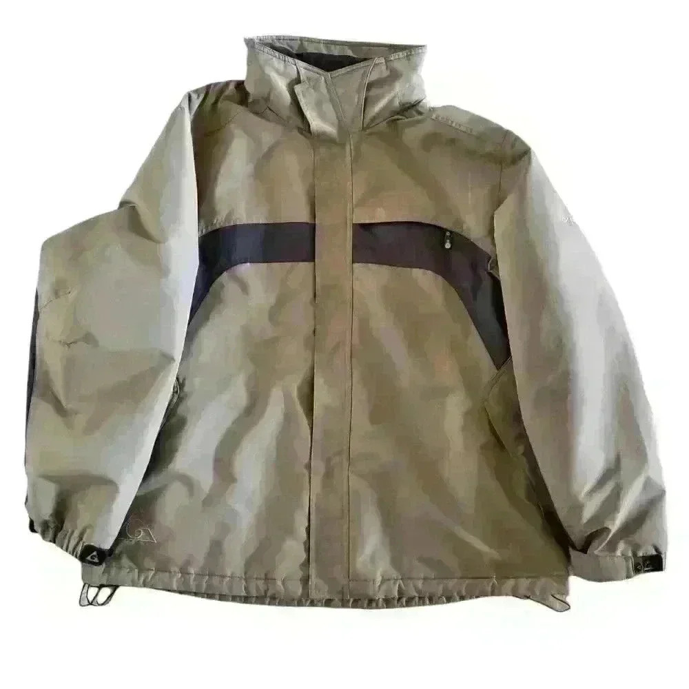 Gerry Men's Grey Insulated Jacket Snap Button & Zip Front & Side Pocket Size L